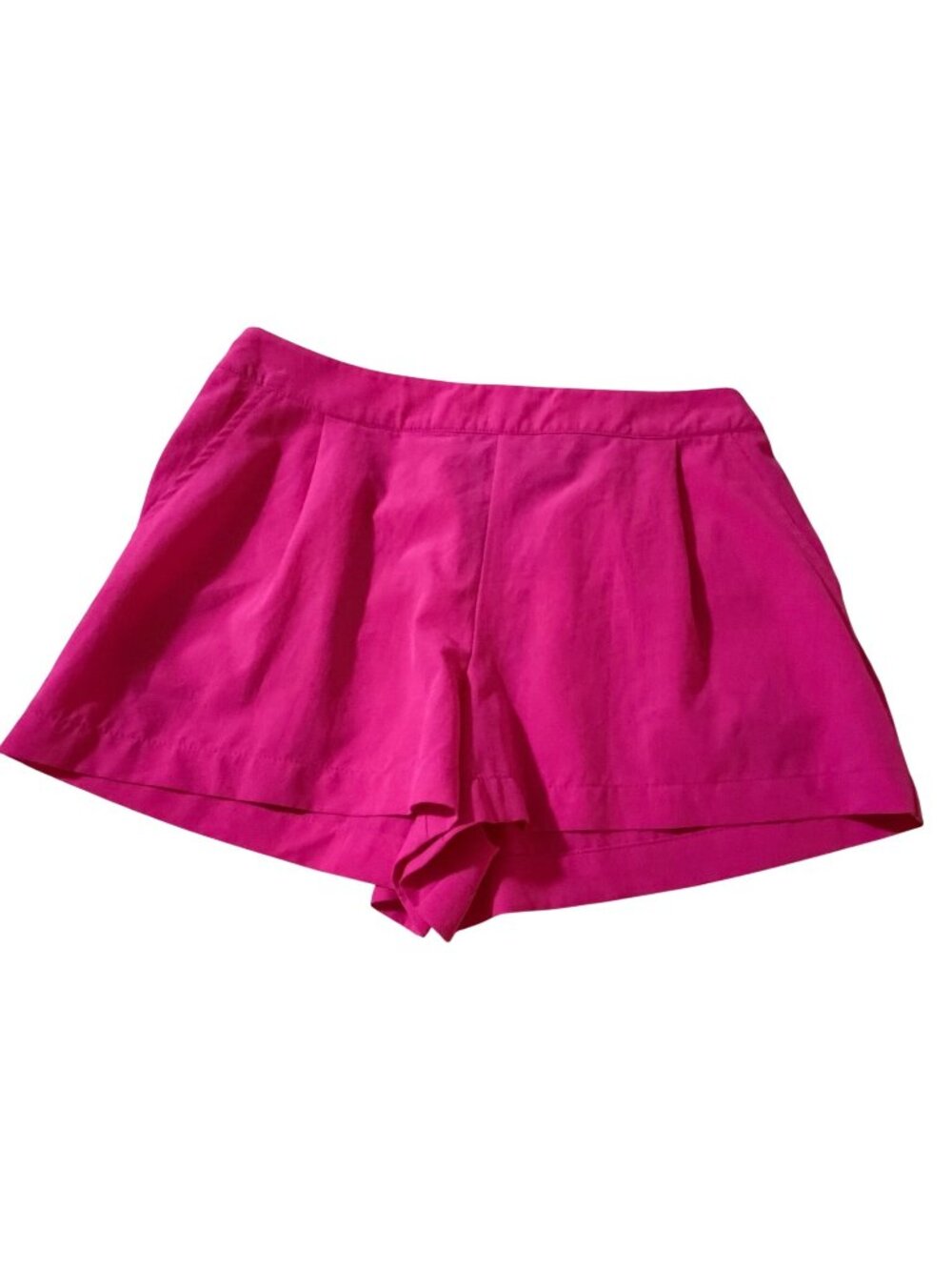 Skies Are Blue Brand Vibrant Pink High-Rise 100% Polyester Shorts Women's Size M